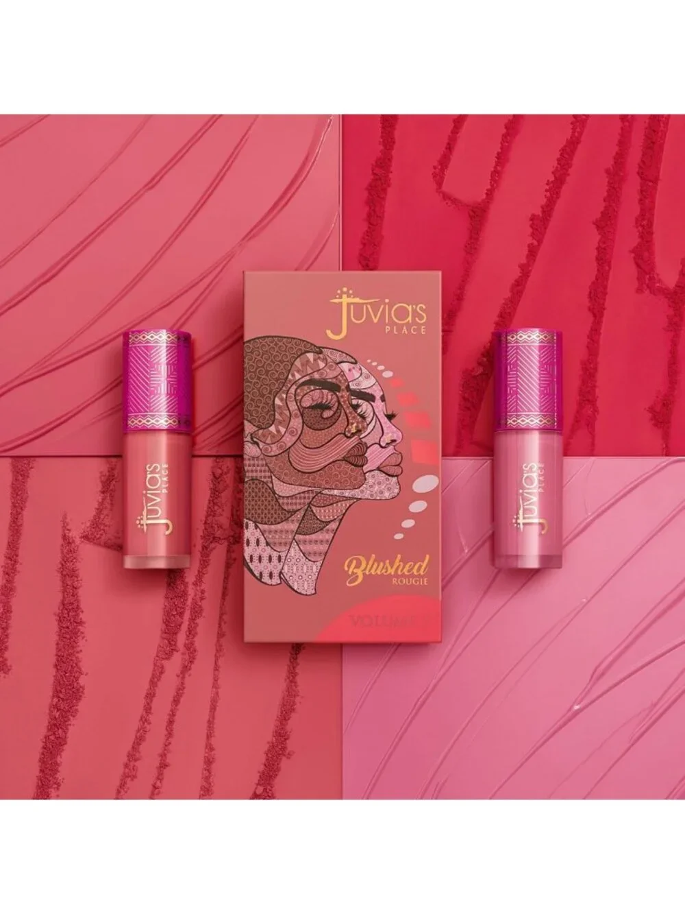 Matte Powder Blush Duo for Cheeks - Volume 5, Long-lasting, Vibrant Color Makeup